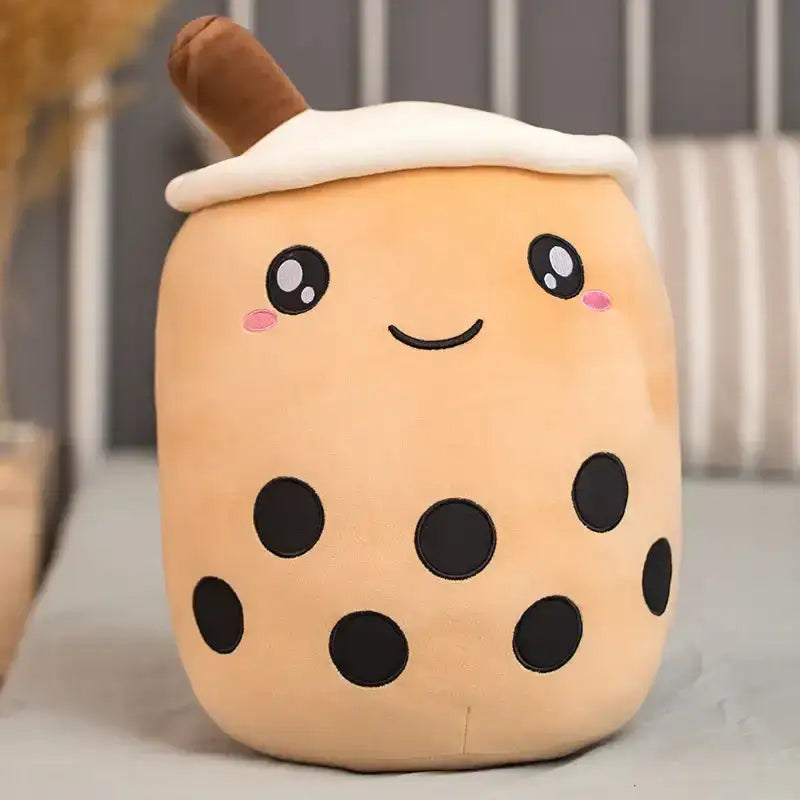 Big Bubble Tea Plush - Brown Open Eyes / 19.7
