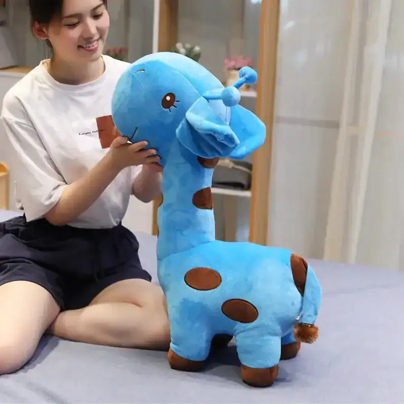 Blue Giraffe Stuffed Animal - 15.75