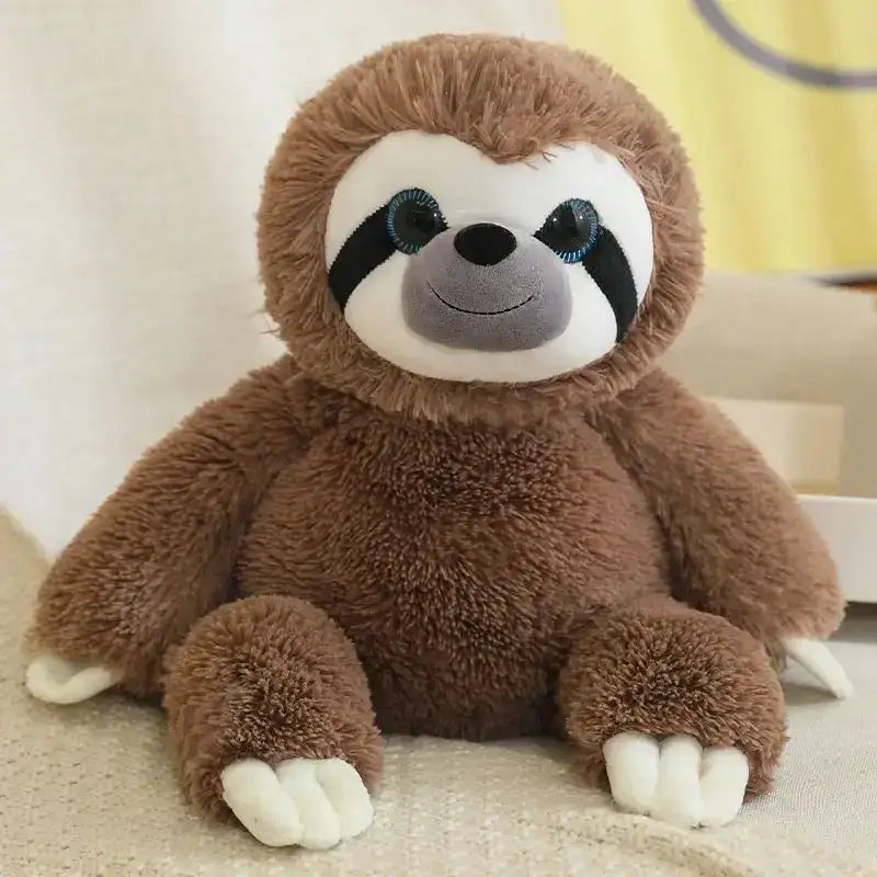 Brown Sloth Plush - 11.8