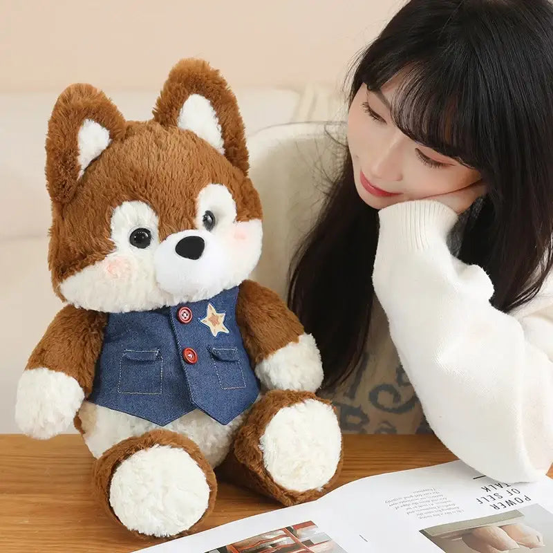 Brown Wolf Stuffed Animal