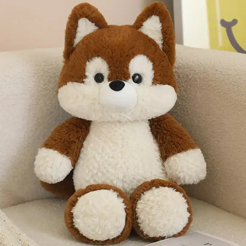Brown Wolf Stuffed Animal - Without Jacket