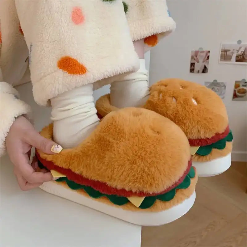 Burger Slippers - 5â6