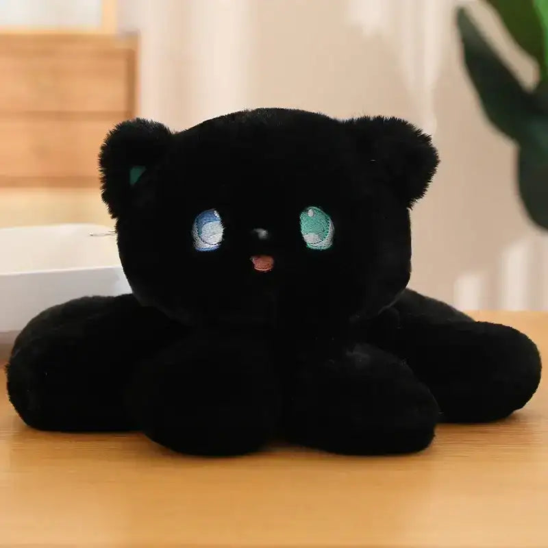 Cat Octopus Plush - Black