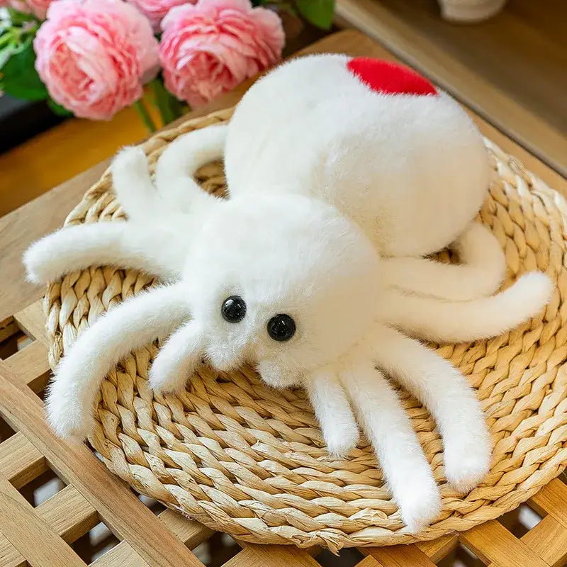 Cute Spider Plush - White
