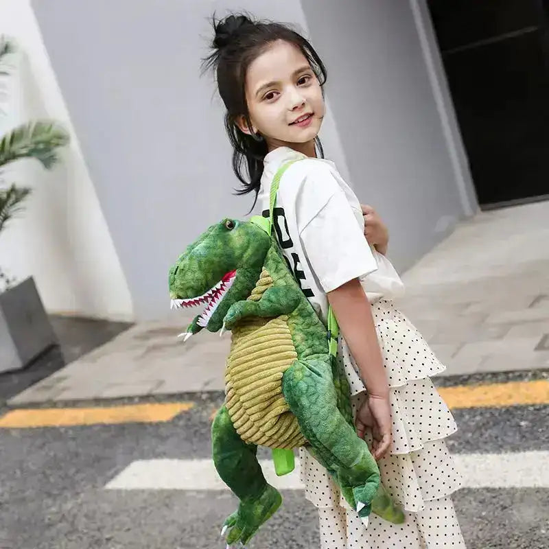 Dinosaur Plush Backpack - Green
