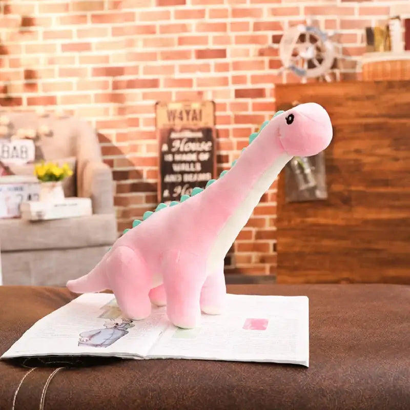 Diplodocus Stuffed Animal - Pink / 19.6 inches