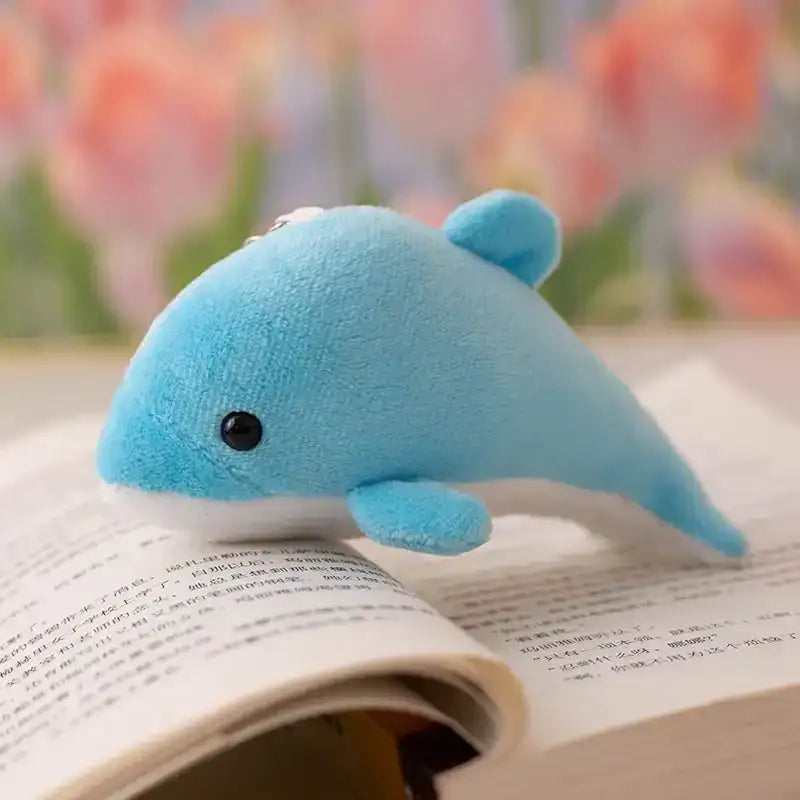 Dolphin Keychain Plush - Blue