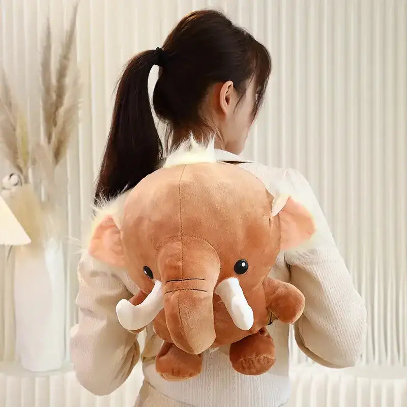 Elephant Plush Backpack - One size