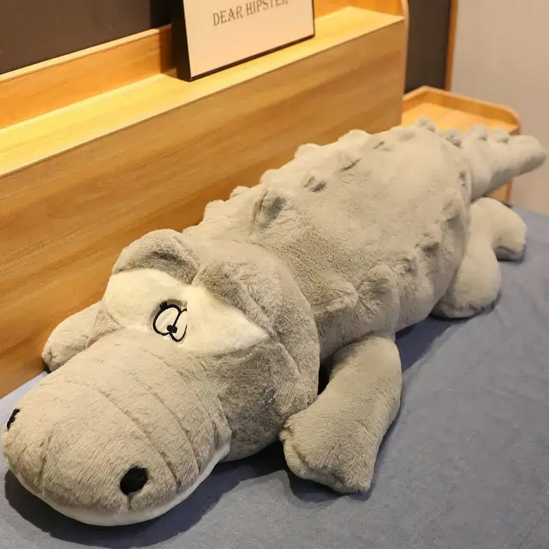 Giant Alligator Plush - Gray / 35.4