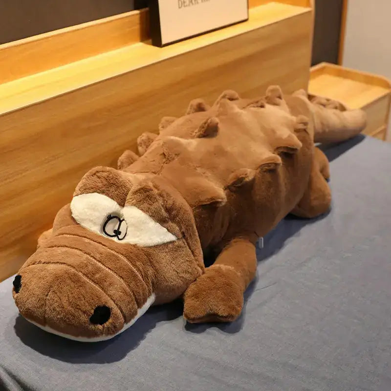 Giant Alligator Plush - Brown / 35.4