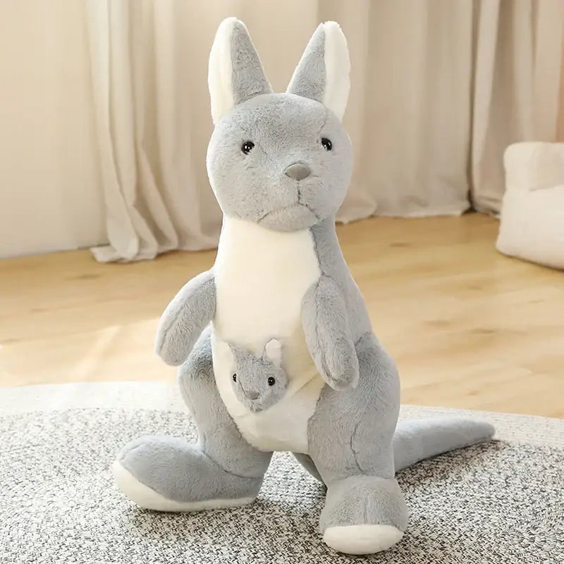 Giant Plush Kangaroo - Gray / 35.43