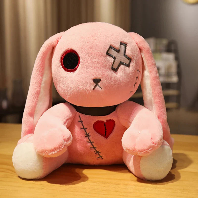 Goth Bunny Plush - Pink / 9.84