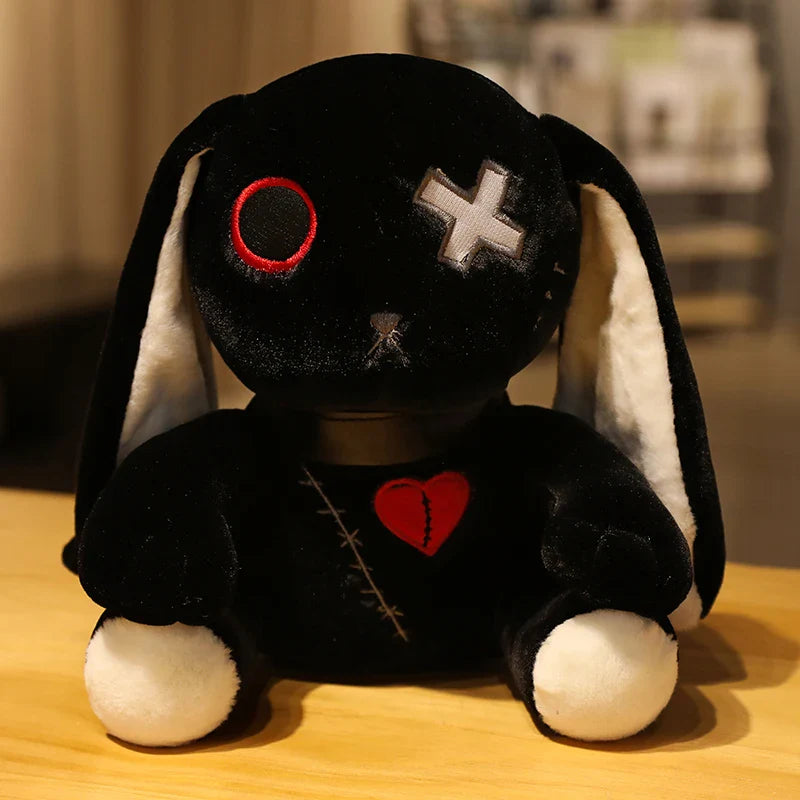 Goth Bunny Plush - Black / 9.84