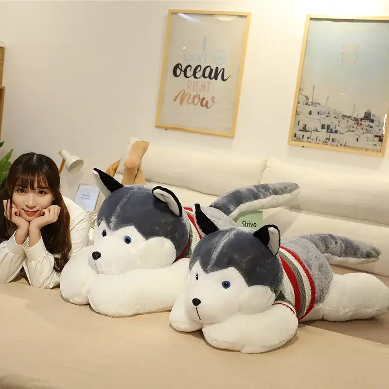 Large Husky Plush Toy