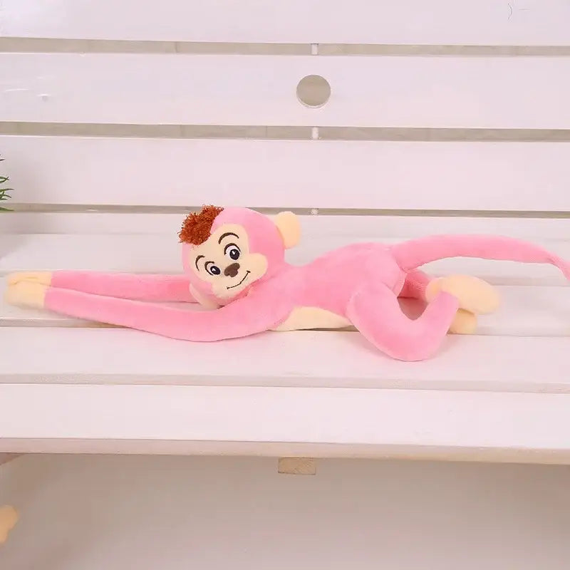 Long Arm Monkey Plush - Pink