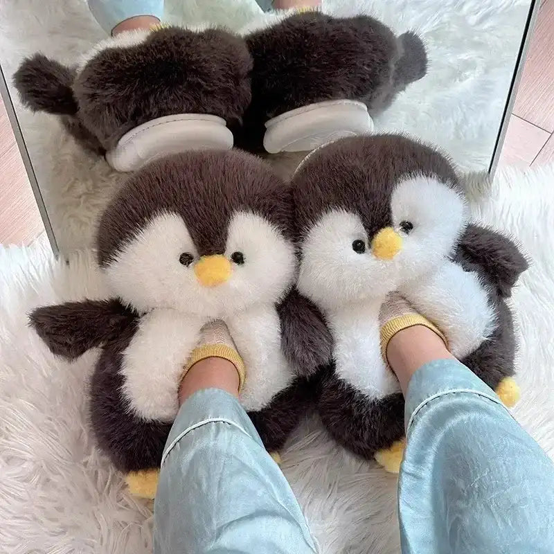 Penguin Slippers - Black / 40-41