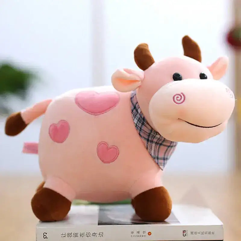 Pink Cow Stuffed Animal