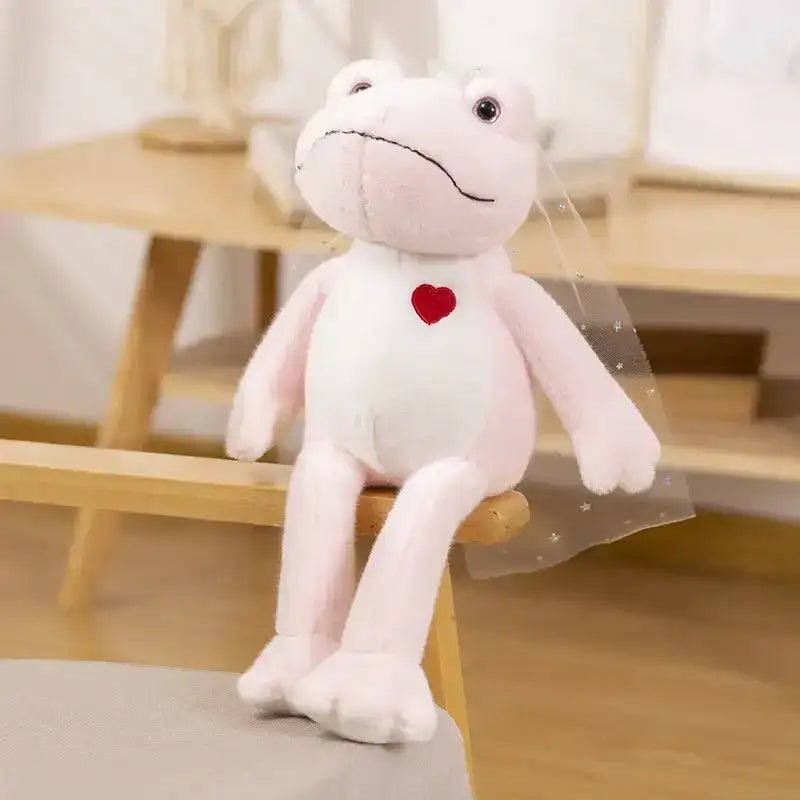Pink Frog Plush - about 40cm
