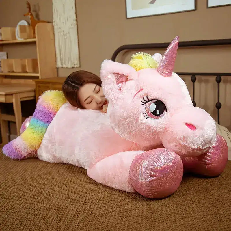 Pink Unicorn Stuffed Animal - 17.7