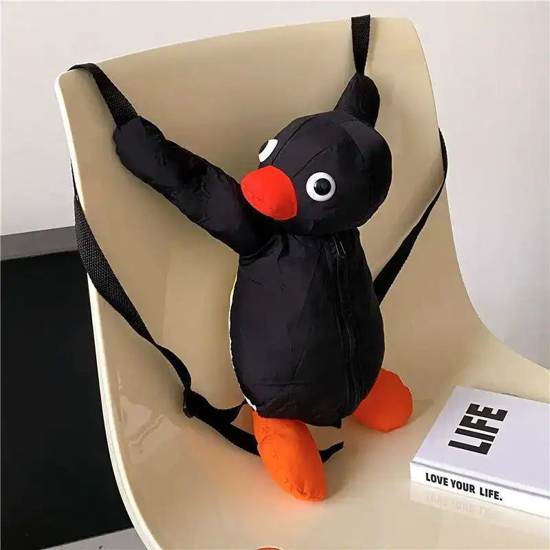 Plush Penguin Backpack