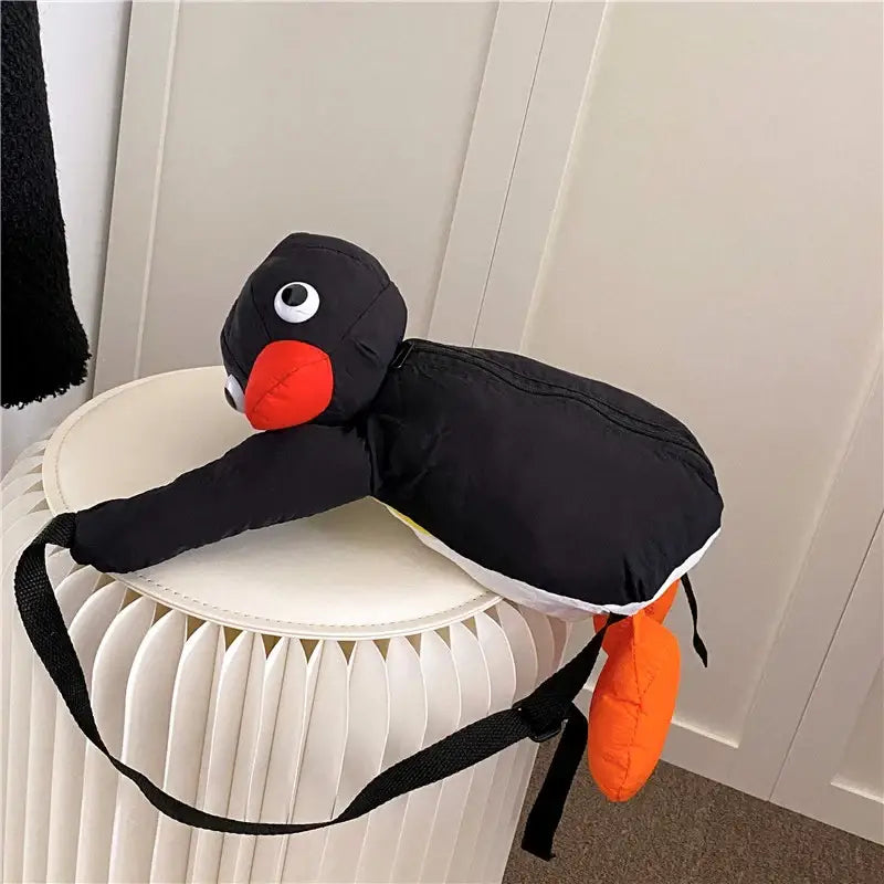 Plush Penguin Backpack