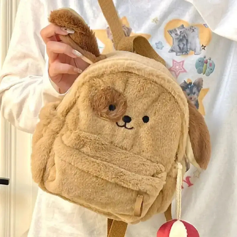 Plush Puppy Backpack