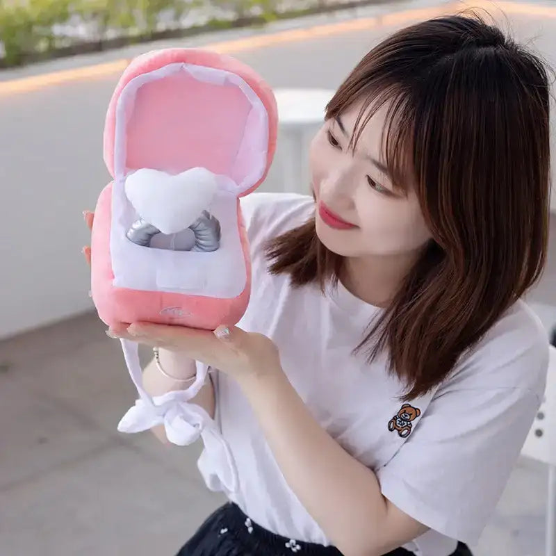 Plush Ring Box - Pink
