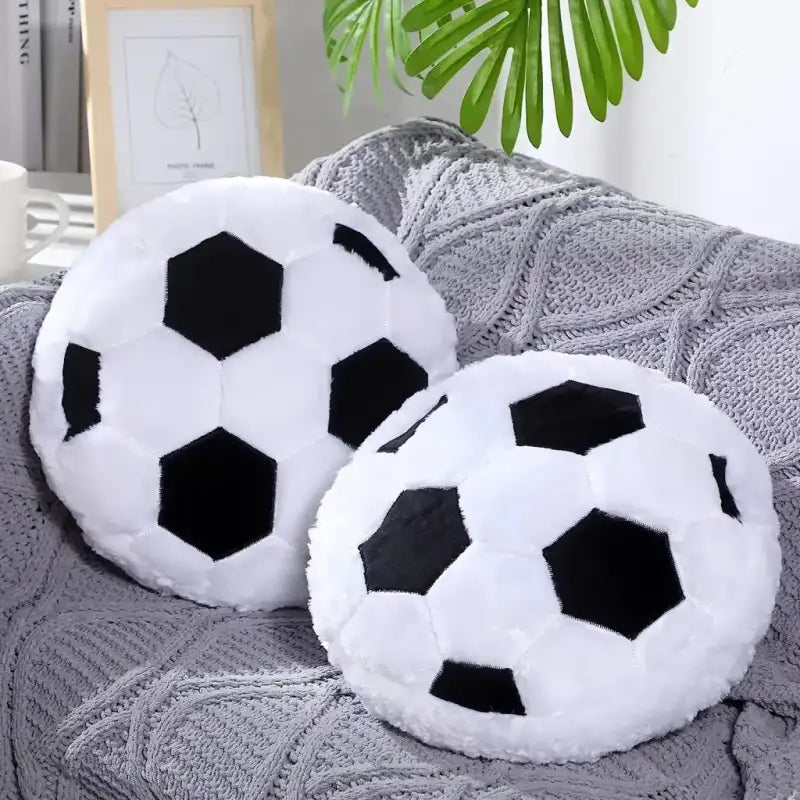 Plush Soccer Ball Pillow