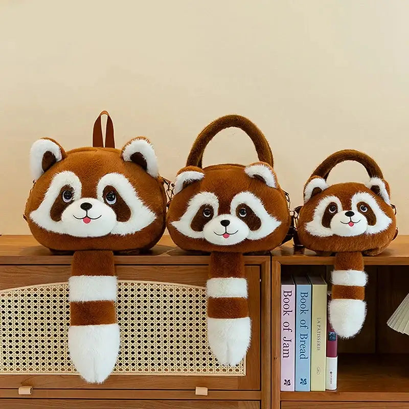 Raccoon Plush Bag