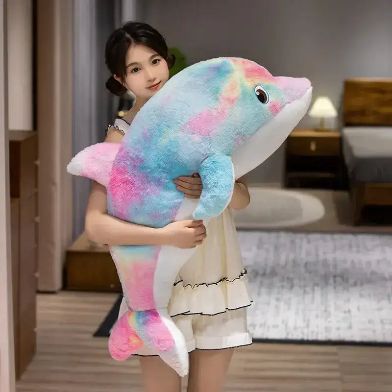 Rainbow Dolphin Stuffed Animal - 39.37