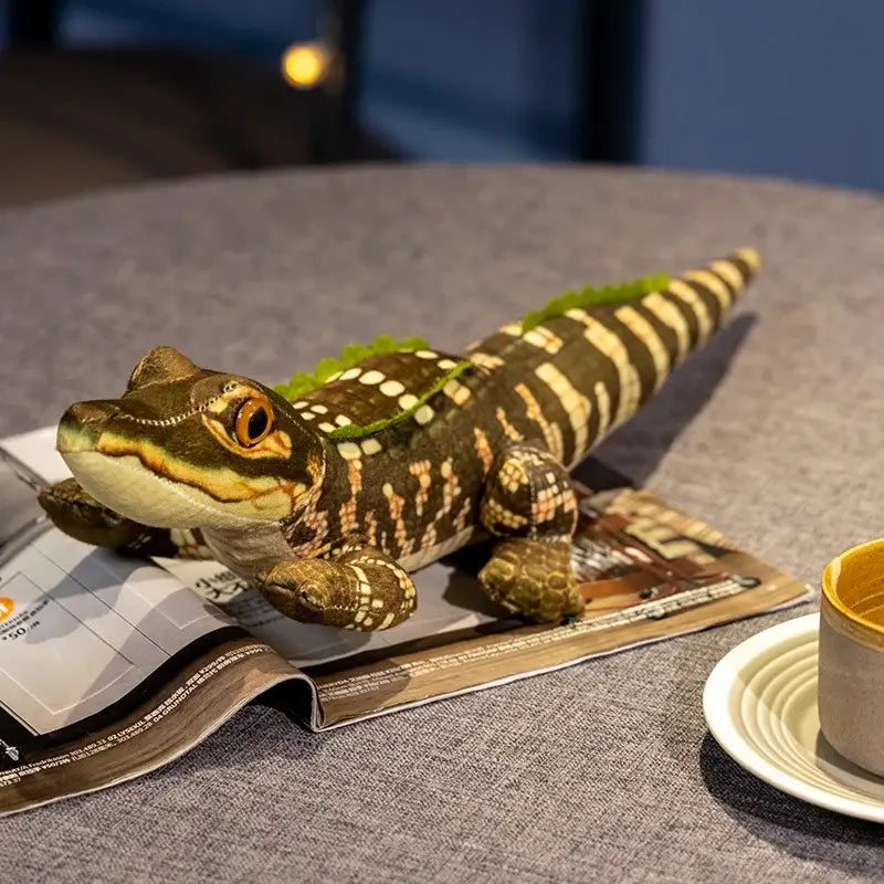 Realistic Crocodile Plush - Brown / 19.7