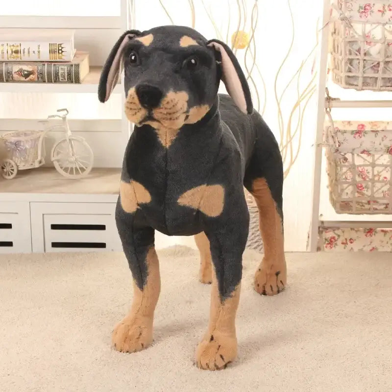 Realistic Rottweiler Stuffed Animal