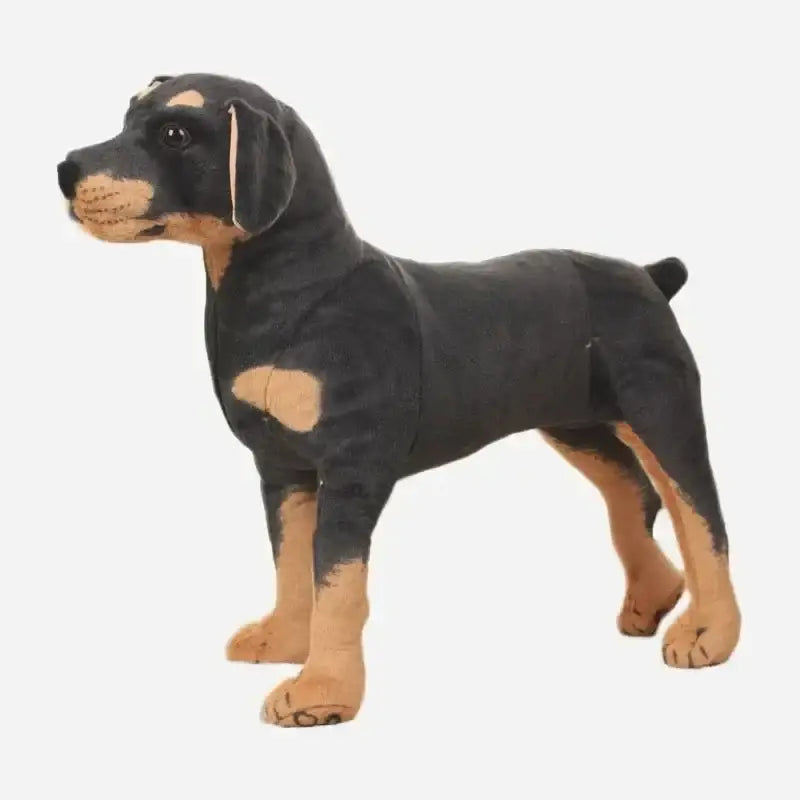 Realistic Rottweiler Stuffed Animal - 4.2 x 3.9 inches
