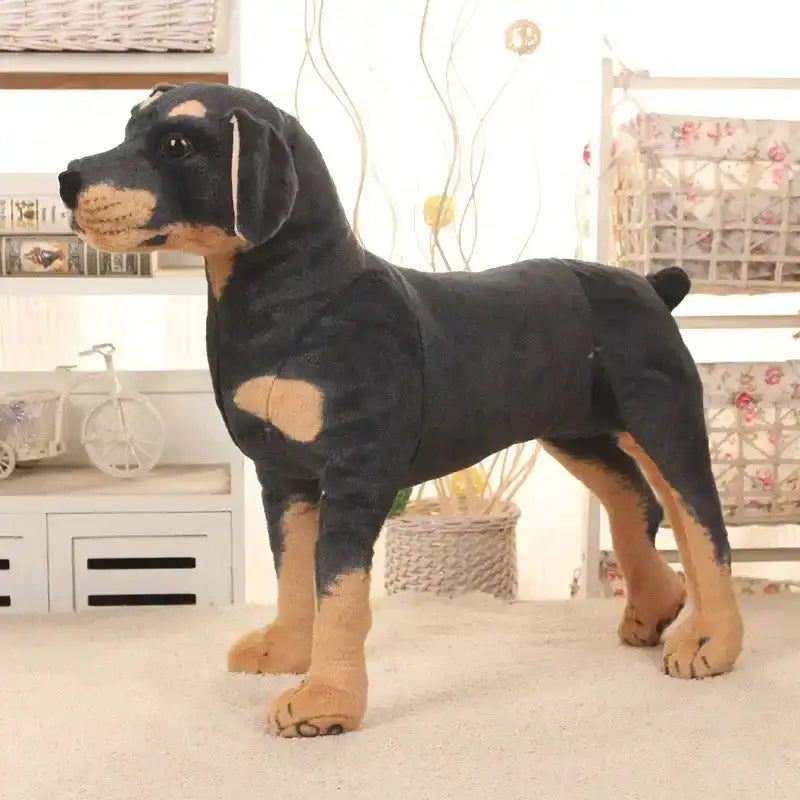 Realistic Rottweiler Stuffed Animal