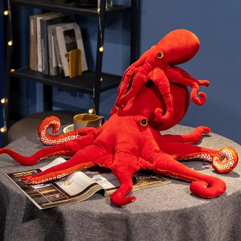 Red Octopus Plush