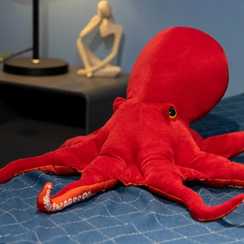 Red Octopus Plush