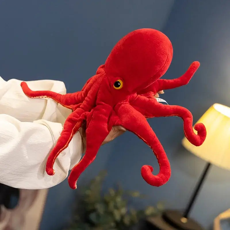 Red Octopus Plush
