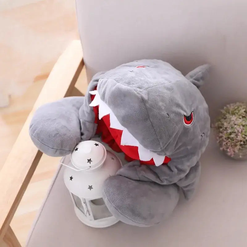 Shark Neck Pillow - shark / 30x28cm