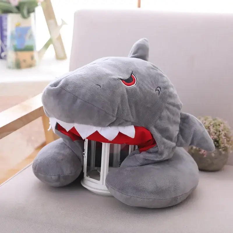 Shark Neck Pillow - shark / 30x28cm