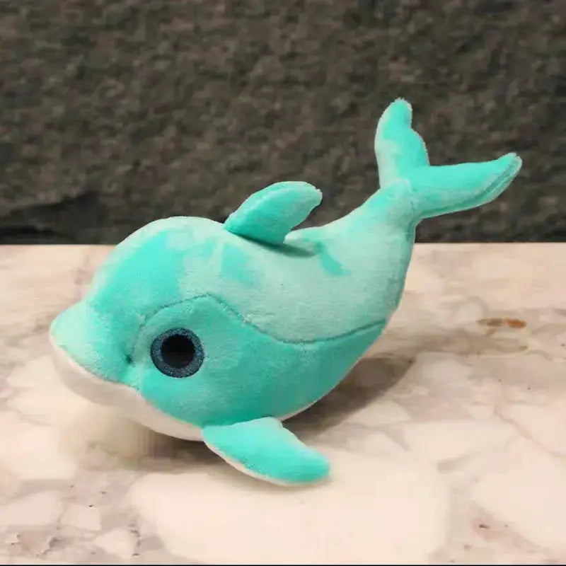 Small Dolphin Stuffed Animal - Green / 9.84