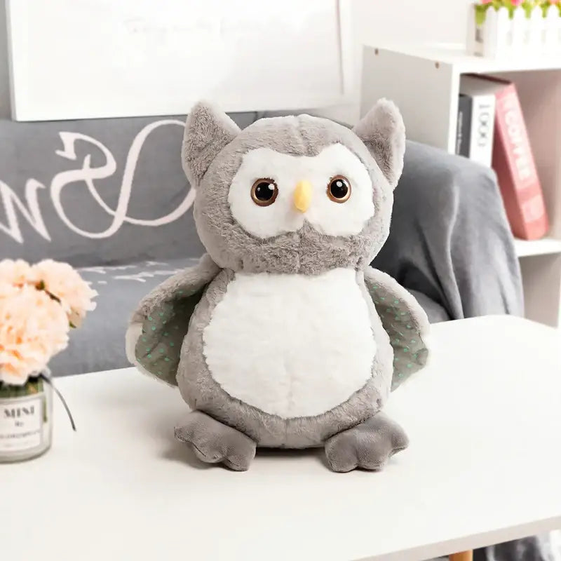 Small Owl Plush - Gray