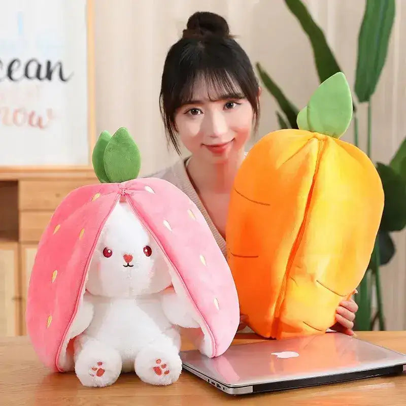 Strawberry & Carrot Bunny Plush