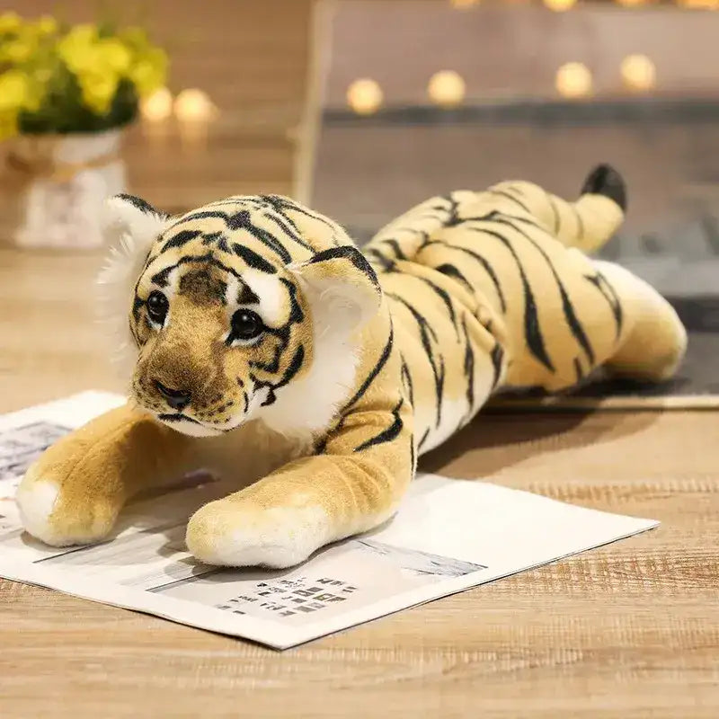 Tiger Realistic Stuffed Animal - 15.4