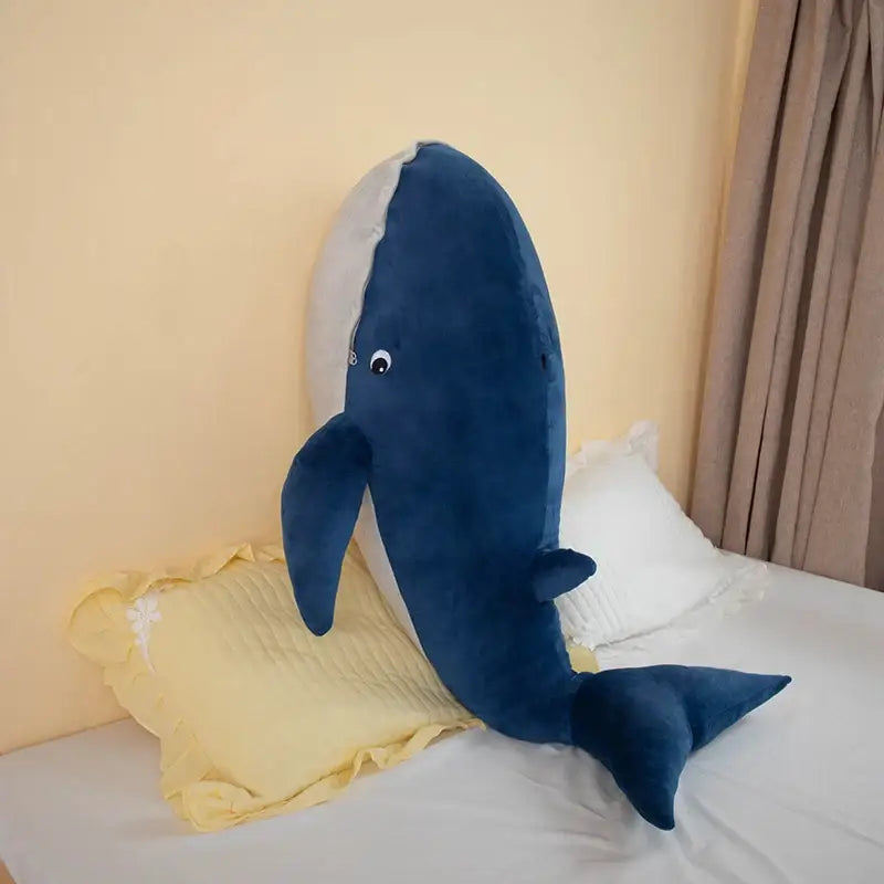 Whale Stuffed Toy with Zip Mouth