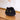 Black round cat plush