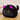 Black round cat plush - Purple / 3.5