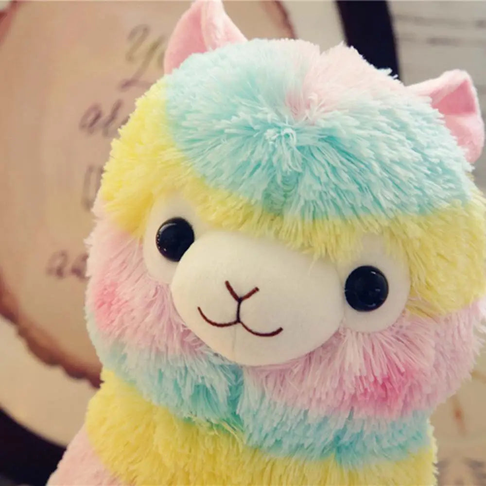 alpaca rainbow plush