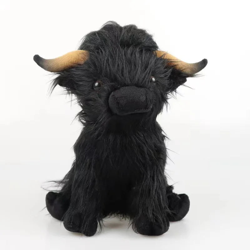 little highland cow stuffed animal - Black