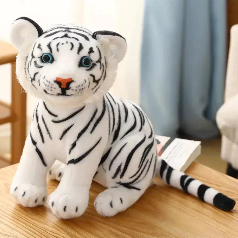 Baby Tiger Stuffed Animal - White