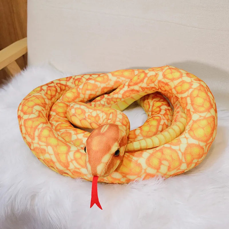Ball Python Stuffed Animal - gold / 43.3